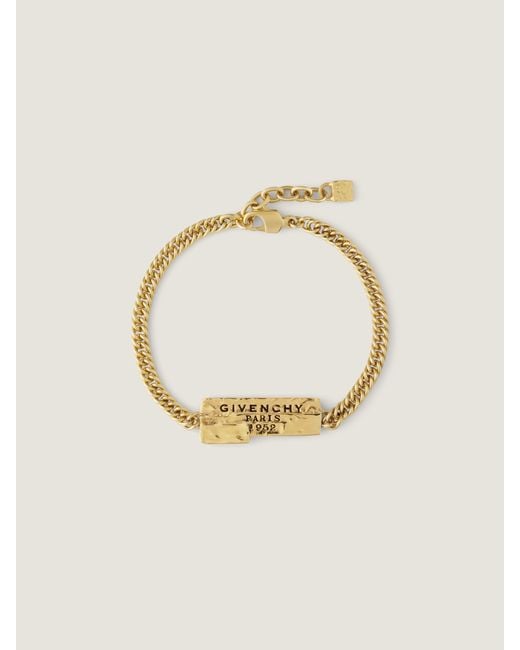 Givenchy Metallic Tape Bracelet In Metal And Enamel