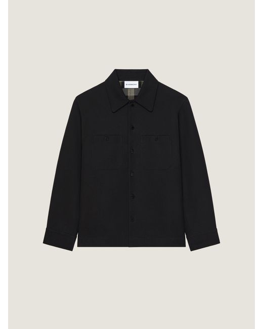 Givenchy Black Couture Seam Overshirt for men