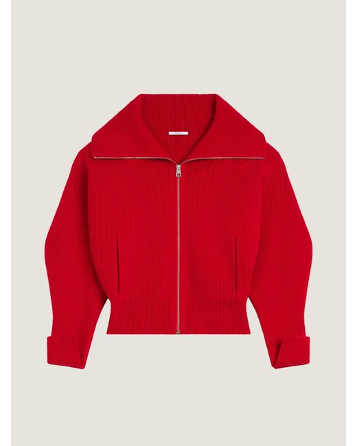 Givenchy Red Zipped Cardigan