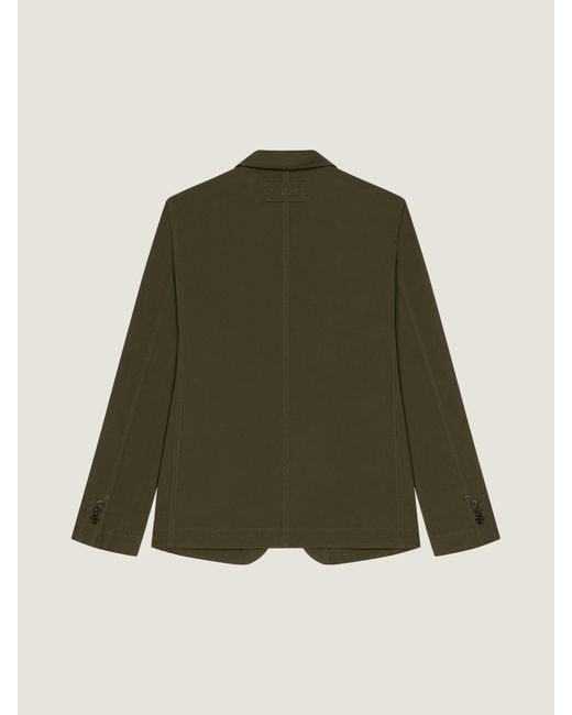 Givenchy Green Single-Breasted Deconstructed Jacket for men