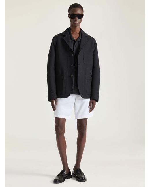 Givenchy Black Single-Breasted Deconstructed Jacket for men