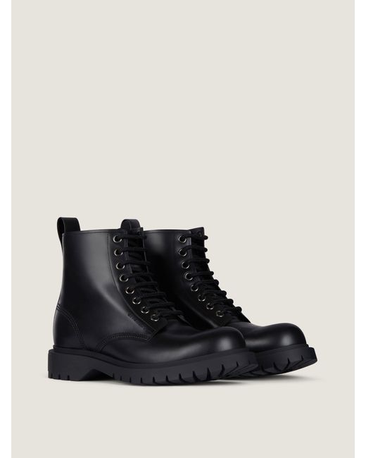 Givenchy Black Lace Up Boots for men