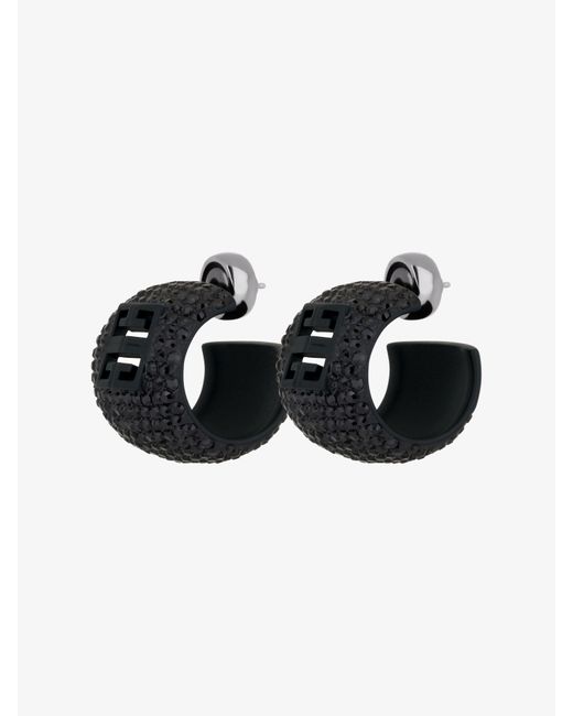 Givenchy Black 4G Earrings