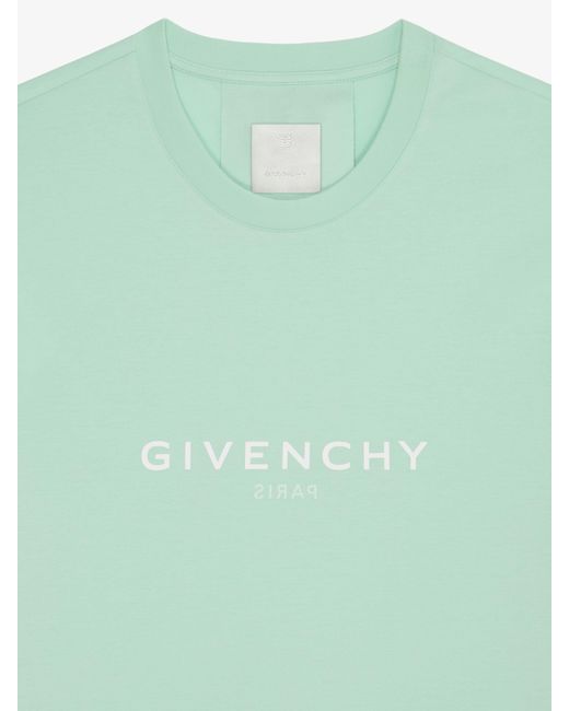 T-shirt slim Reverse en coton Givenchy pour homme en coloris Green