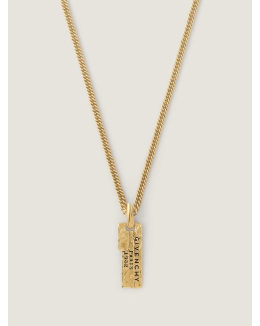 Givenchy Natural Tape Necklace In Metal And Enamel