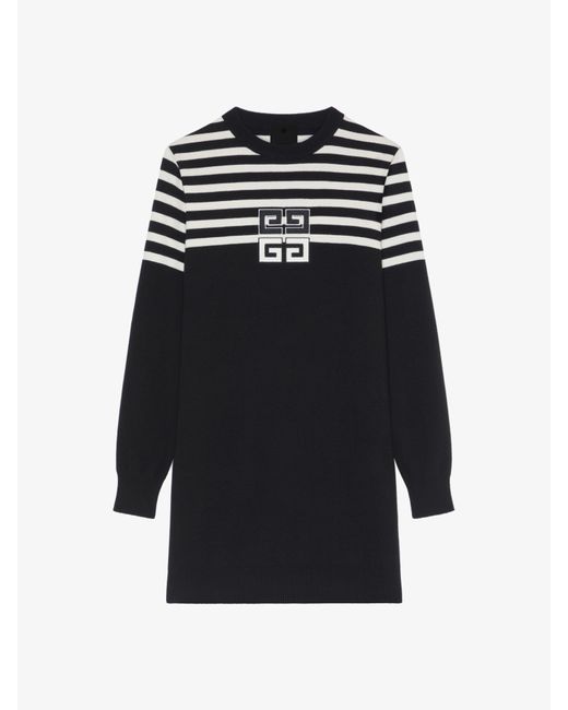 Givenchy Black 4G Striped Dress