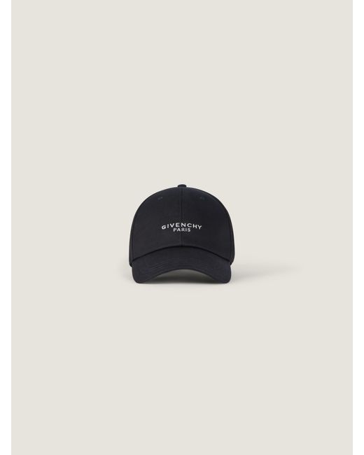 Givenchy Blue Paris Embroidered Cap In Cotton for men