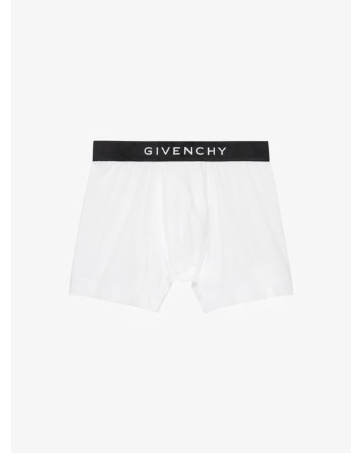Givenchy White 4G Boxer for men