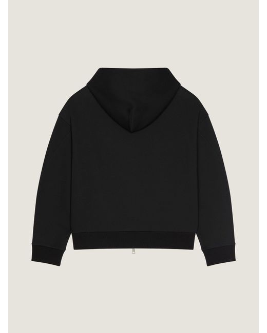 Givenchy Black Couture Seam Zipped Hoodie for men