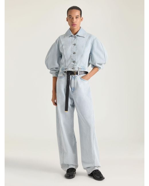 Givenchy Blue Back-To-Front Cocoon Jacket