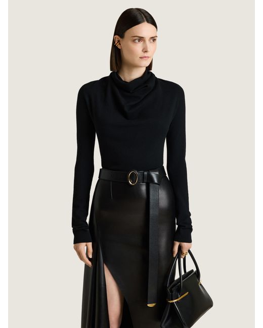 Givenchy Black Draped Sweater