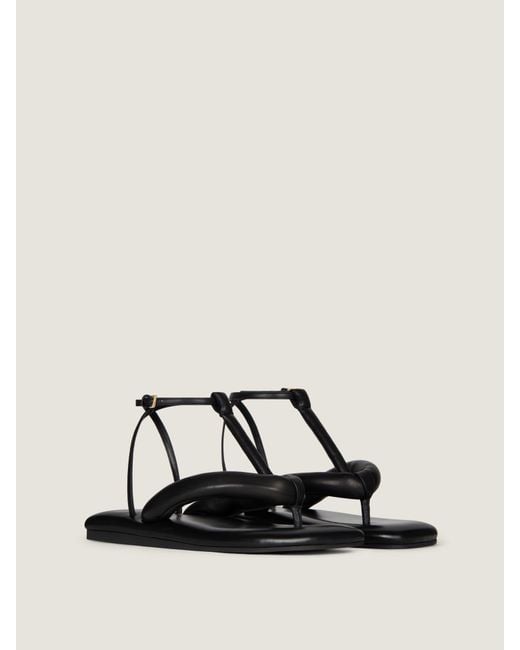 Givenchy Natural Boudoir Bicolor Thongs In Nappa Leather