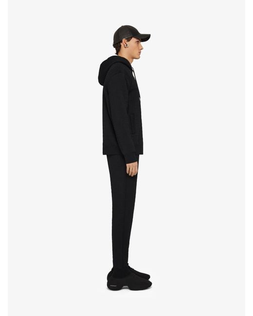 Felpa con cappuccio in jacquard 4G di Givenchy in Black da Uomo