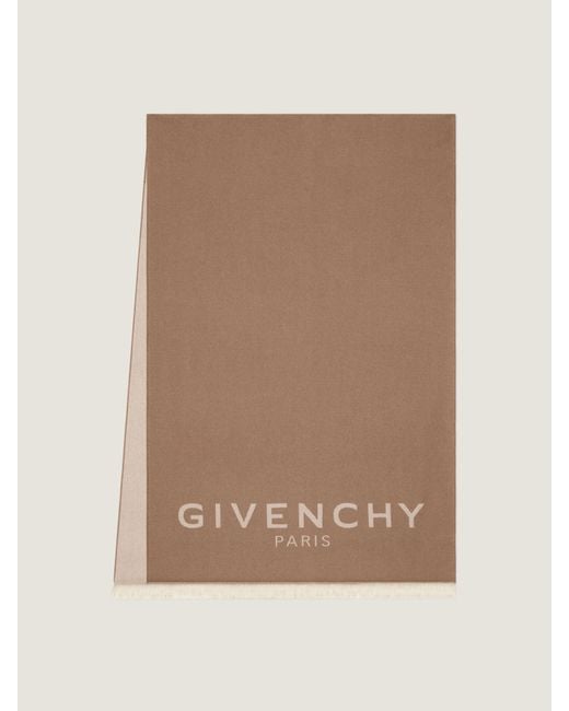 Sciarpa Paris in lana e cachemire di Givenchy in Natural