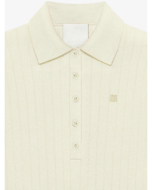 Givenchy White Polo Sweater