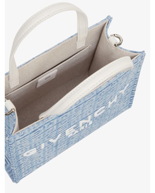 Givenchy Blue Mini G-Tote Shopping Bag