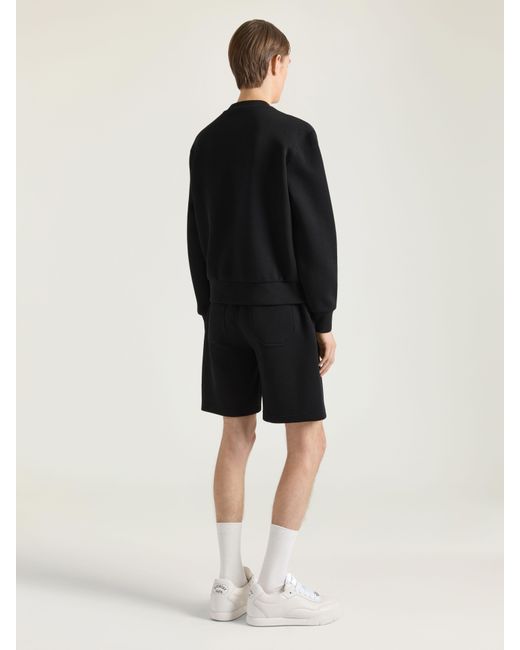 Givenchy Blue Herringbone Knit Sweatshirt With Jacquard for men