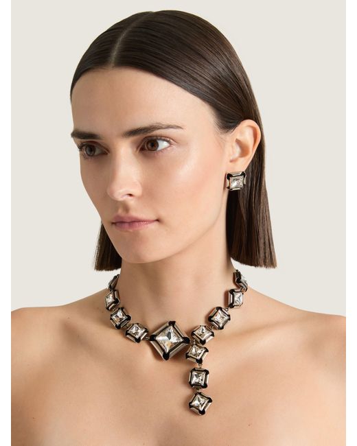 Givenchy Natural Deconstructed Crystals Necklace