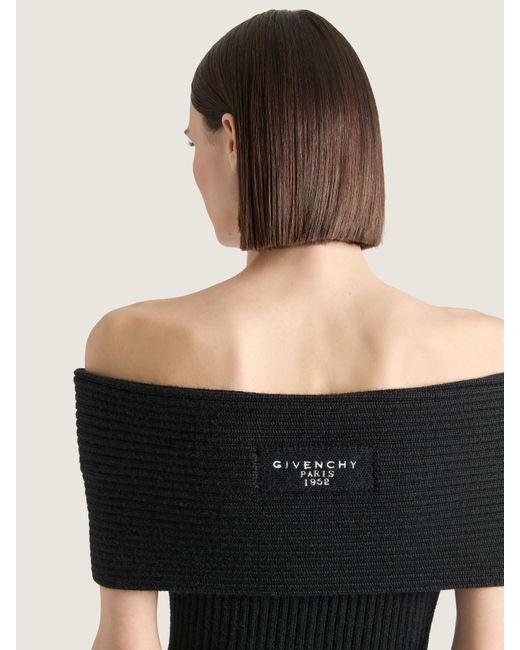 Givenchy Black Off-The-Shoulder Mini Dress