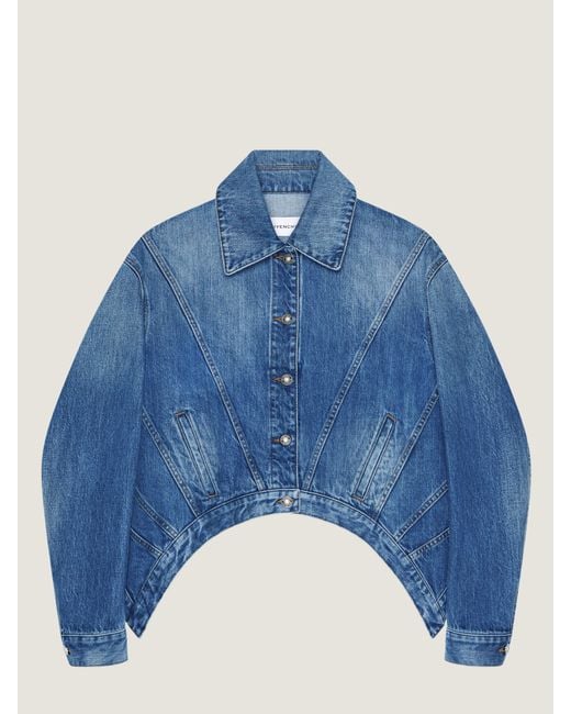 Givenchy Blue Trapeze Jacket