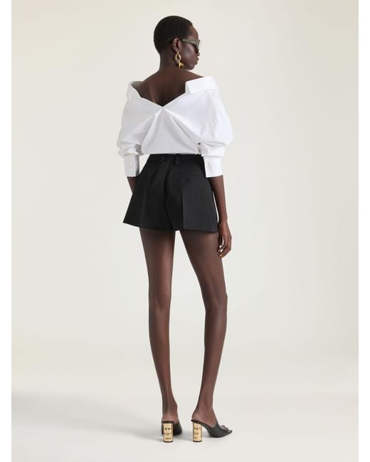 Givenchy White Slashed Shirt