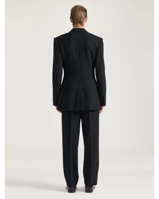 Givenchy Black Tailored Double Pleat Trousers for men
