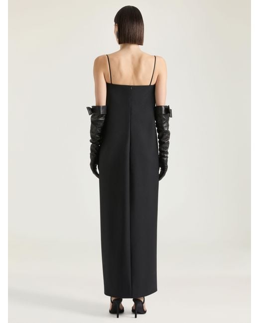 Givenchy Black Sliced Long Dress