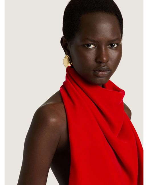 Givenchy Red Draped Top