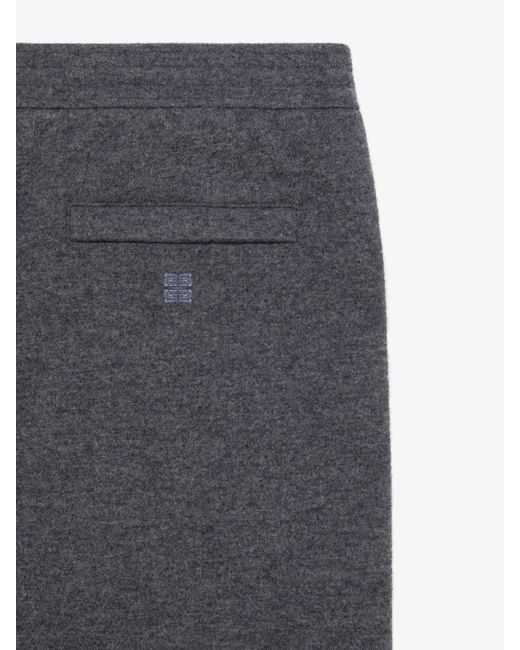 Pantaloni da jogging in lana e cachemire di Givenchy in Gray da Uomo