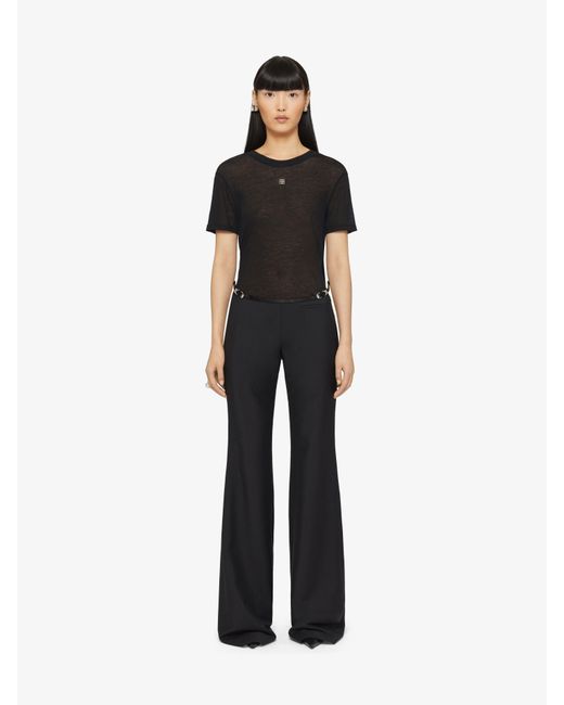 Givenchy Black Voyou Flare Tailored Pants