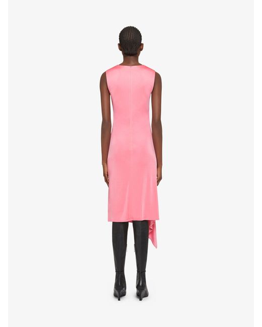 Givenchy Pink Asymmetrical Draped Dress