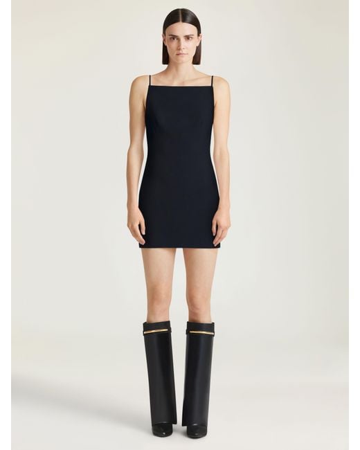 Givenchy Black Sliced Mini Dress