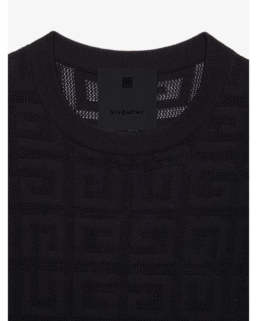 Pullover in jacquard 4G di Givenchy in Black