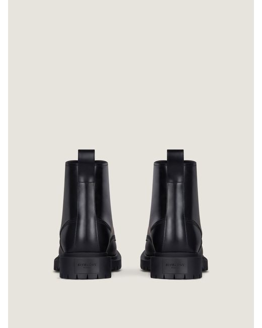 Givenchy Black Lace Up Boots for men