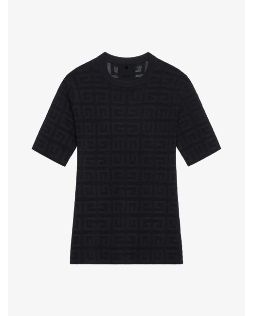 Pullover in jacquard 4G di Givenchy in Black
