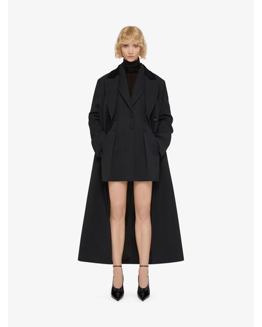 Givenchy Black Double Breasted Coat