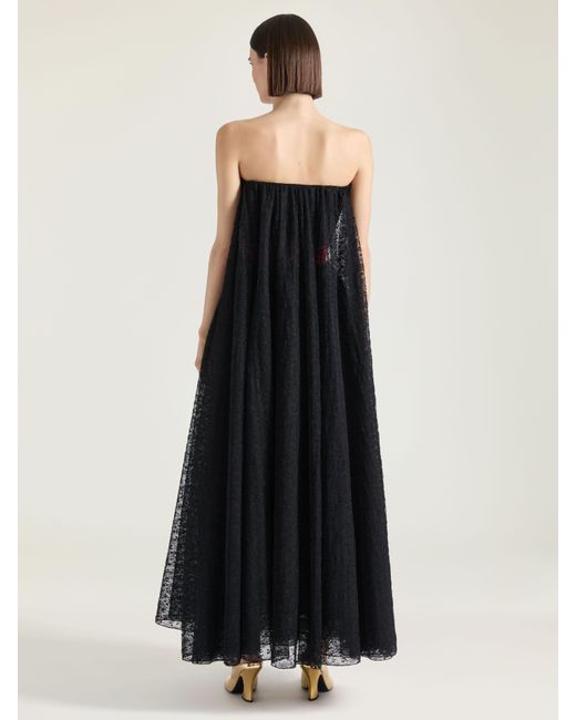 Givenchy Black Lace Bustier Evening Dress
