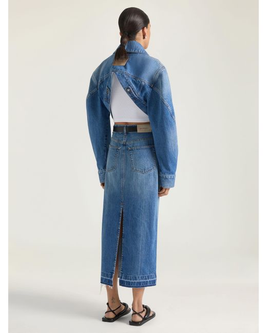 Givenchy Blue Midi Pants Skirt