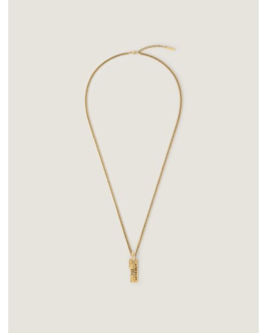 Givenchy Natural Tape Necklace In Metal And Enamel
