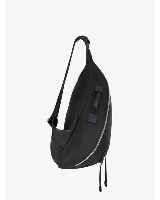 Givenchy Black Medium G-Zip Triangle Bag for men