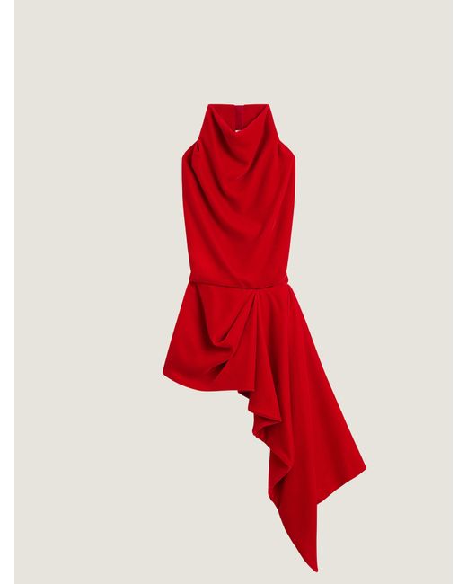 Givenchy Red Draped Top