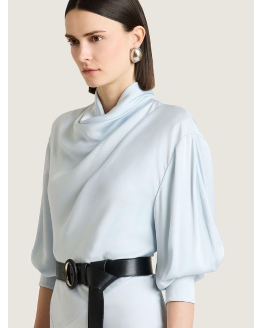 Givenchy White Midi Draped Dress