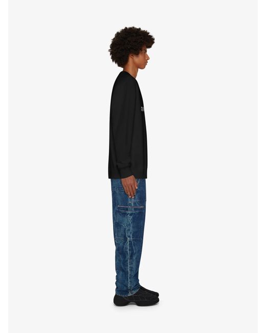 Givenchy Black Archetype Slim Fit Sweatshirt for men