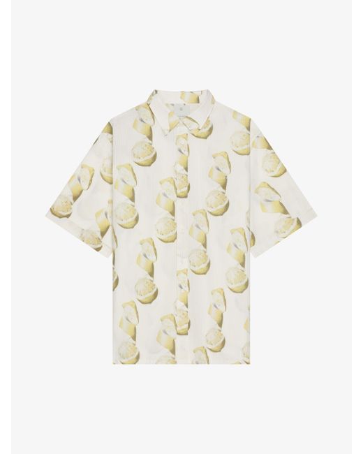Givenchy White Printed Shirt for men