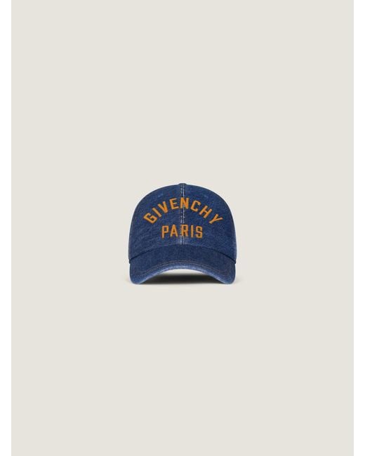 Givenchy Blue Embroidered Cap for men