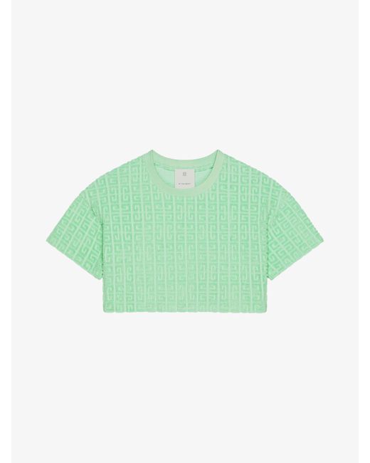 Givenchy Green Cropped T-Shirt