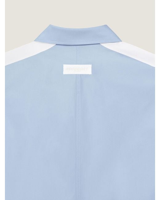 Givenchy Blue Couture Seam Overshirt for men
