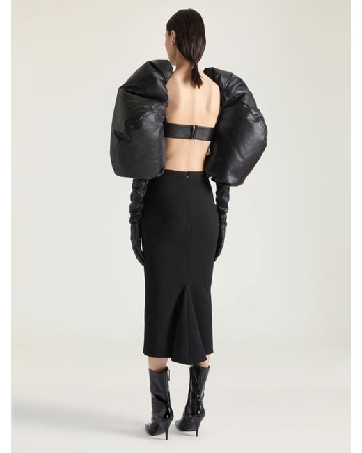 Givenchy Black Bomber Sleeve Gloves