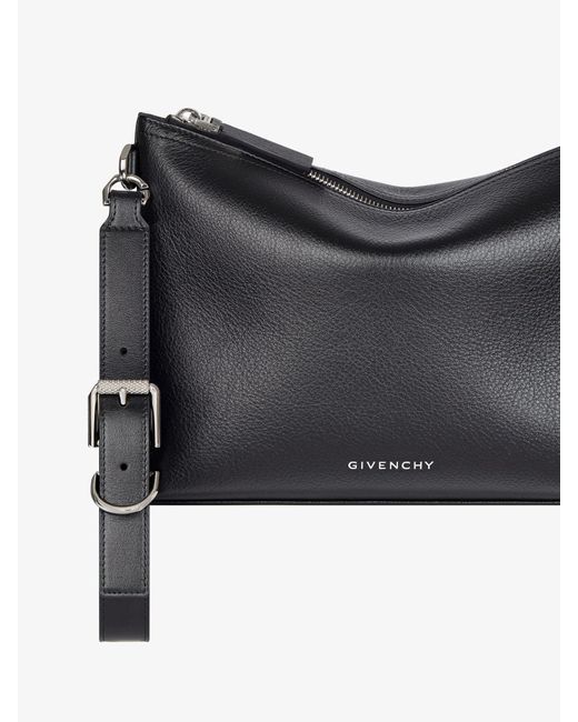 Givenchy Gray Voyou Pouch In Grained Leather for men