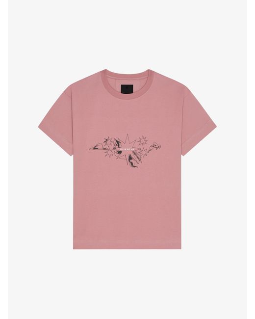 Givenchy Pink Boxy Fit T-Shirt for men